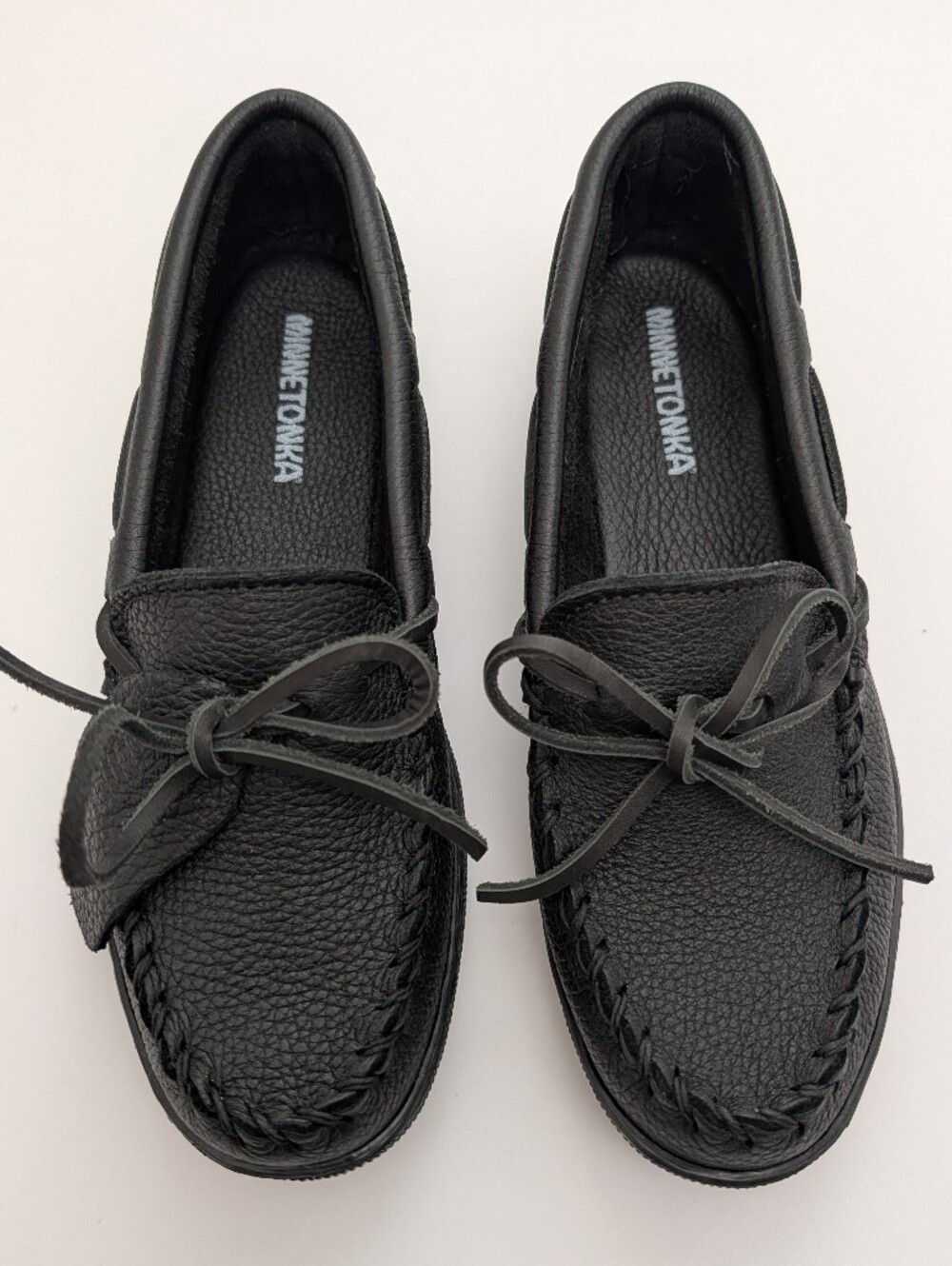 Minnetonka 899 MOOSEHIDE CLASSIC Black Moccasins Mens 7.5